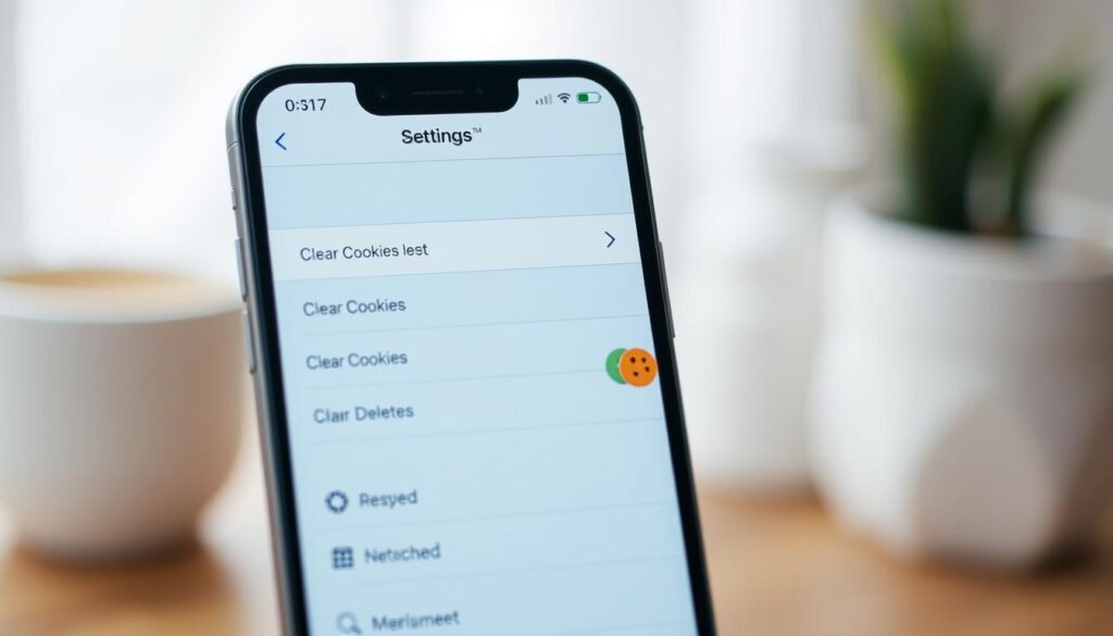 how to clear cookies on iphone