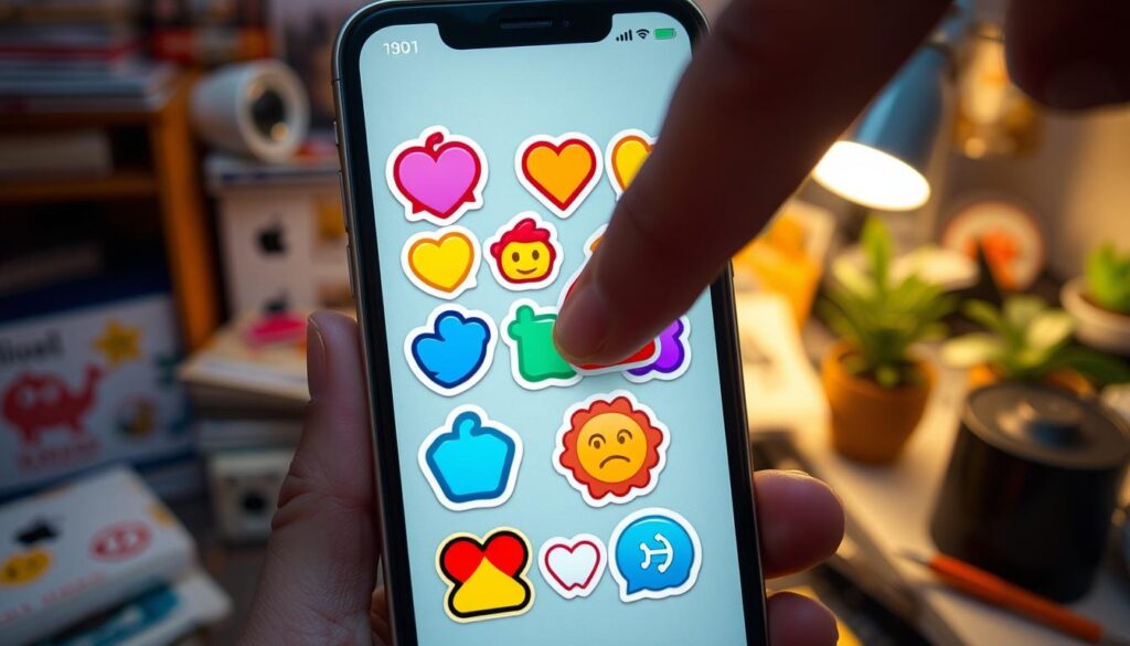 how to delete stickers on iphone