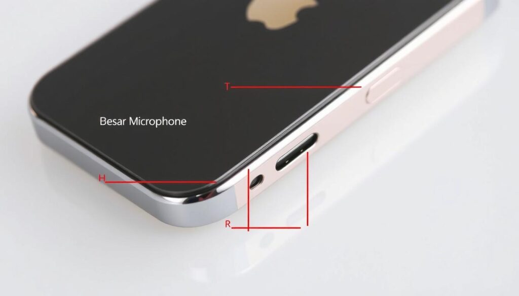 iphone mic location