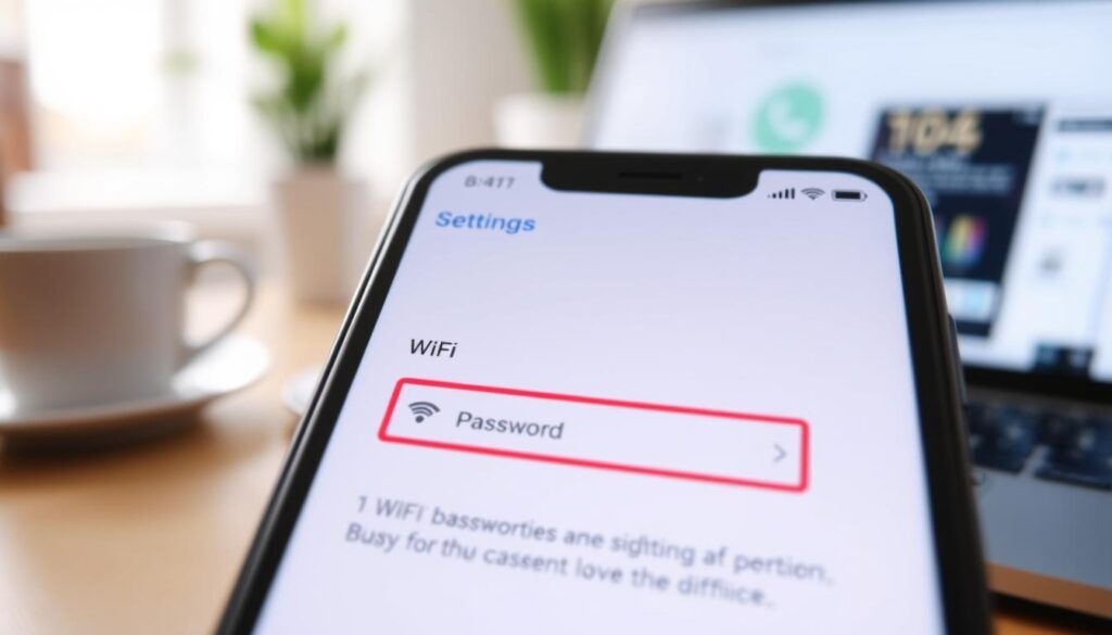 view wifi password iphone