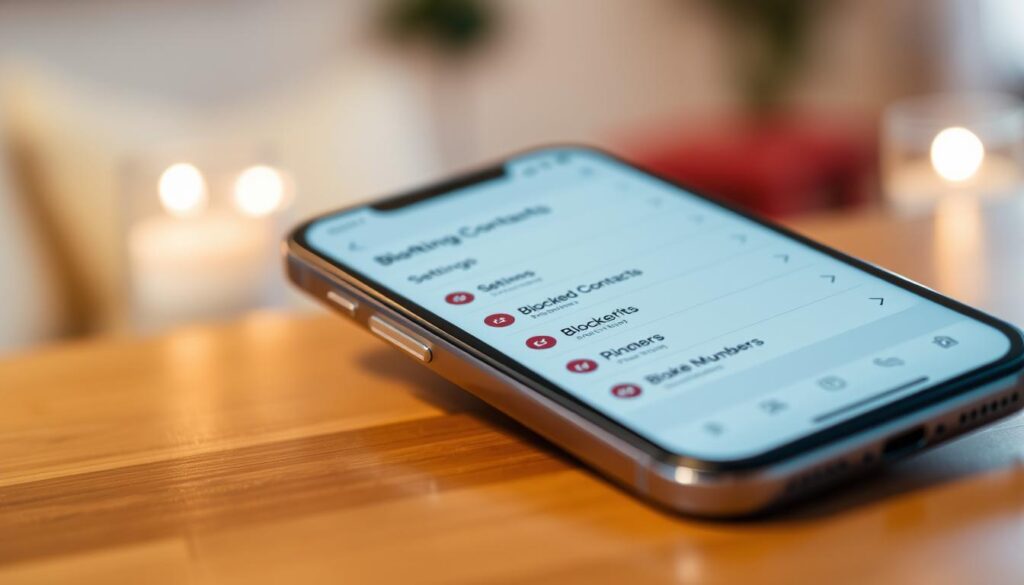 Manage blocked callers iPhone