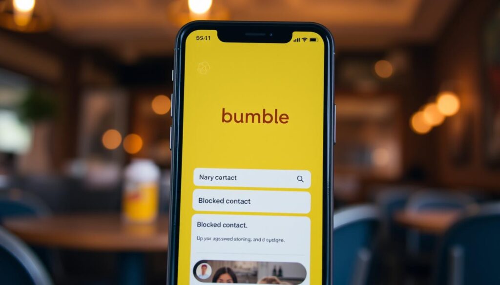 how to block contacts on bumble