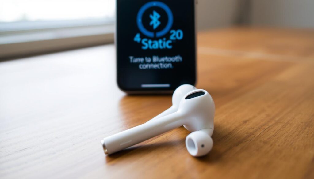 how to fix static in airpods