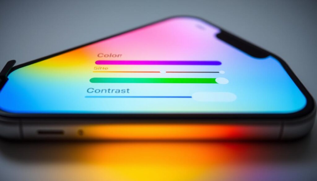 iphone display color settings