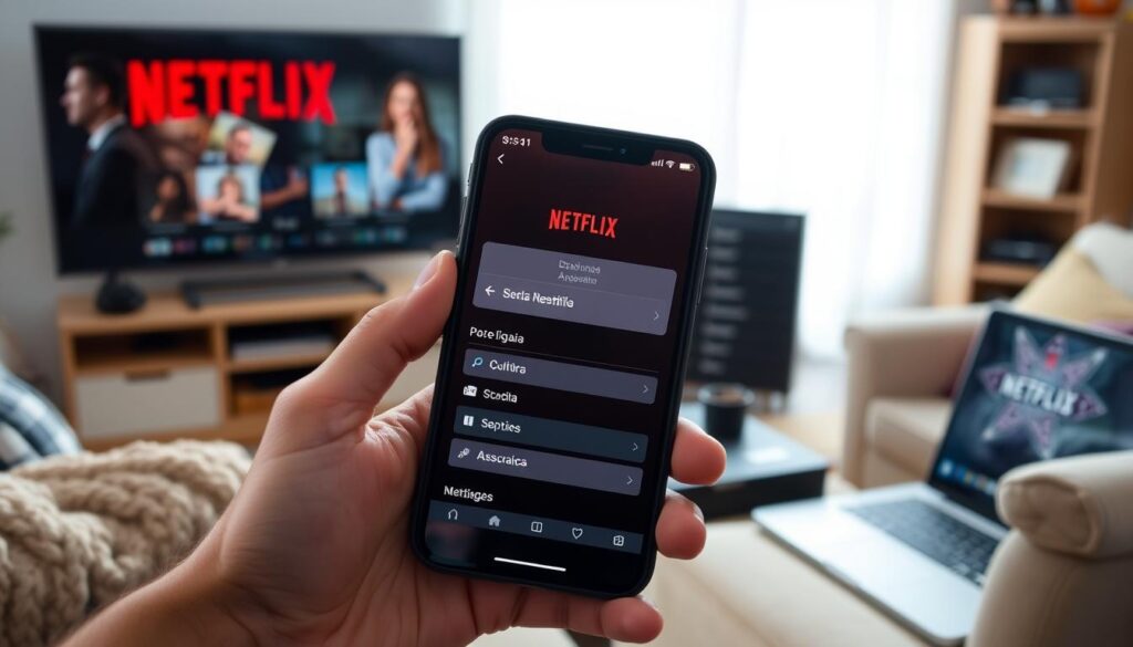 netflix app language